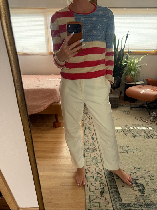 Polo Ralph Lauren Other - Polo Ralph Lauren Girls Size 16 American Flag Knit Sweater in Red, White & Blue